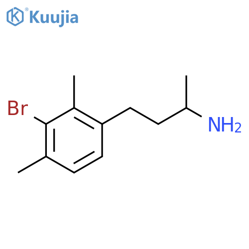 4-(3-bromo-2,4-dimethylphenyl)butan-2-amine structure