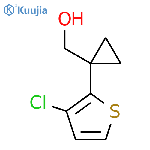 1-(3-chlorothiophen-2-yl)cyclopropylmethanol structure