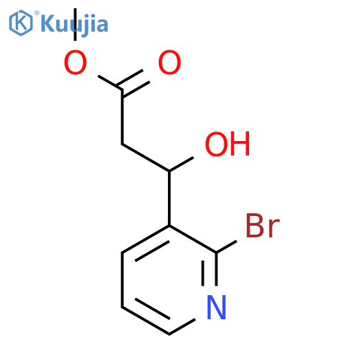 methyl 3-(2-bromopyridin-3-yl)-3-hydroxypropanoate structure