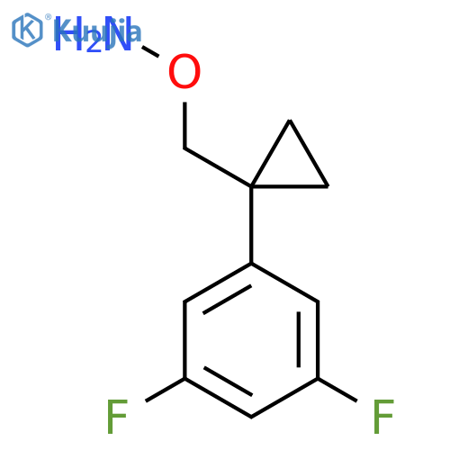 O-{1-(3,5-difluorophenyl)cyclopropylmethyl}hydroxylamine structure
