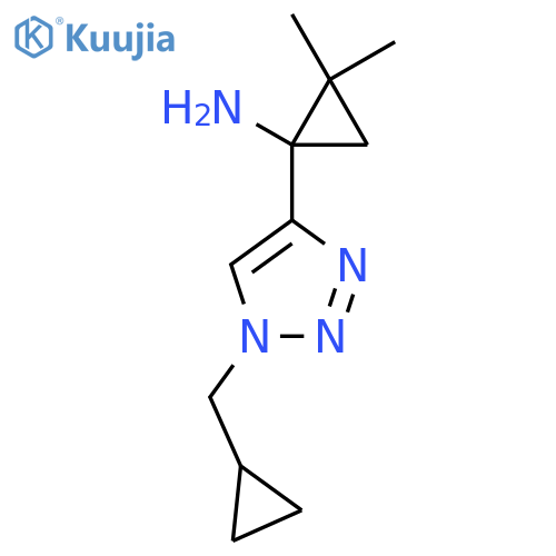 1-1-(cyclopropylmethyl)-1H-1,2,3-triazol-4-yl-2,2-dimethylcyclopropan-1-amine structure