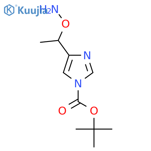 tert-butyl 4-1-(aminooxy)ethyl-1H-imidazole-1-carboxylate structure