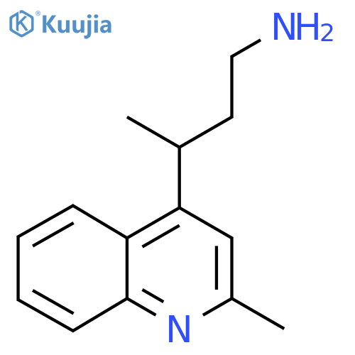 3-(2-methylquinolin-4-yl)butan-1-amine structure
