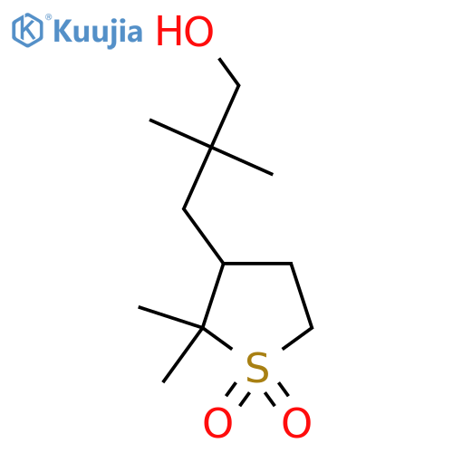 3-(3-hydroxy-2,2-dimethylpropyl)-2,2-dimethyl-1lambda6-thiolane-1,1-dione structure