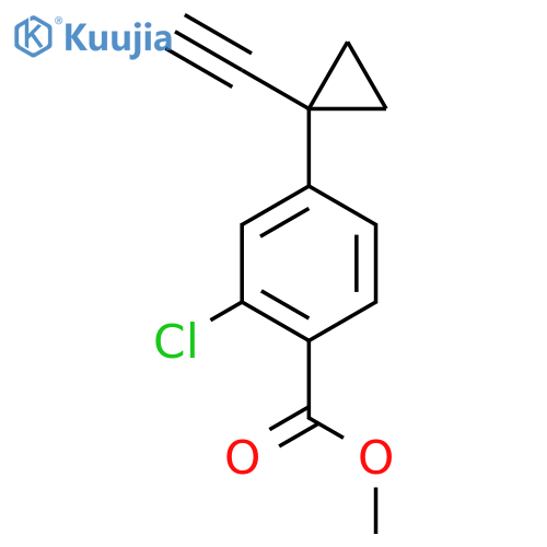 methyl 2-chloro-4-(1-ethynylcyclopropyl)benzoate structure