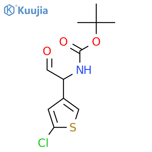 tert-butyl N-1-(5-chlorothiophen-3-yl)-2-oxoethylcarbamate structure