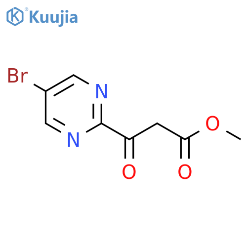 Methyl 3-(5-bromopyrimidin-2-yl)-3-oxopropanoate structure