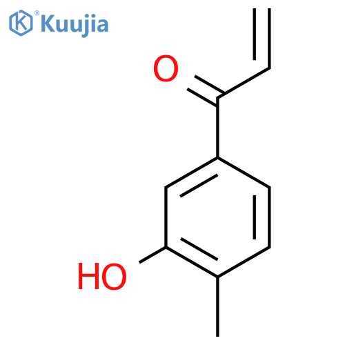 1-(3-hydroxy-4-methylphenyl)prop-2-en-1-one structure