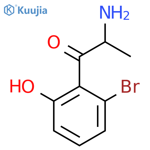 2-amino-1-(2-bromo-6-hydroxyphenyl)propan-1-one structure