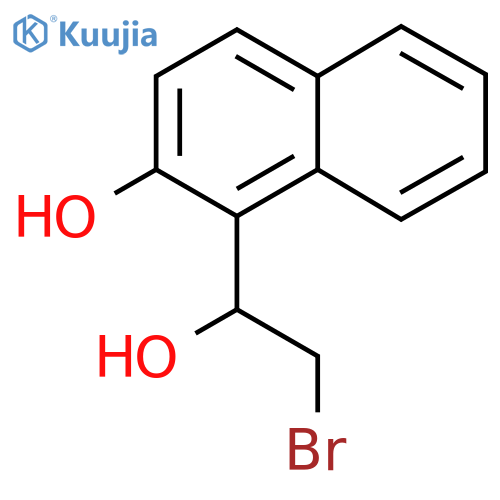 1-(2-bromo-1-hydroxyethyl)naphthalen-2-ol structure
