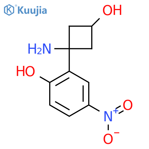 2-(1-amino-3-hydroxycyclobutyl)-4-nitrophenol structure