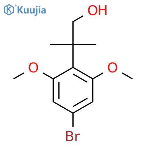2-(4-bromo-2,6-dimethoxyphenyl)-2-methylpropan-1-ol structure