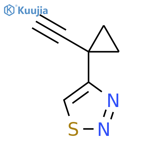 4-(1-ethynylcyclopropyl)-1,2,3-thiadiazole structure