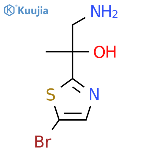 1-amino-2-(5-bromo-1,3-thiazol-2-yl)propan-2-ol structure