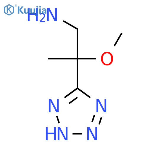 2-methoxy-2-(1H-1,2,3,4-tetrazol-5-yl)propan-1-amine structure
