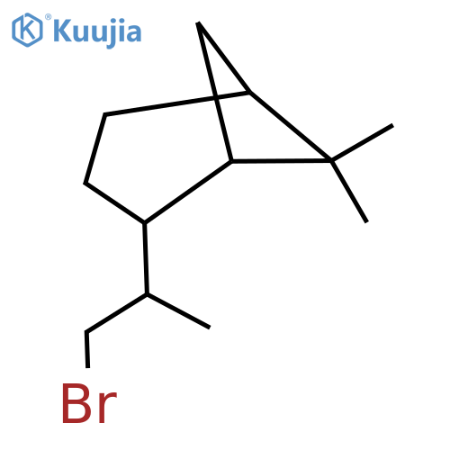 2-(1-bromopropan-2-yl)-6,6-dimethylbicyclo3.1.1heptane structure