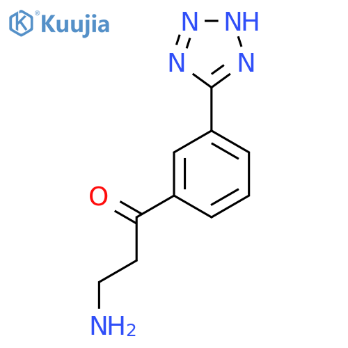 3-amino-1-3-(1H-1,2,3,4-tetrazol-5-yl)phenylpropan-1-one structure