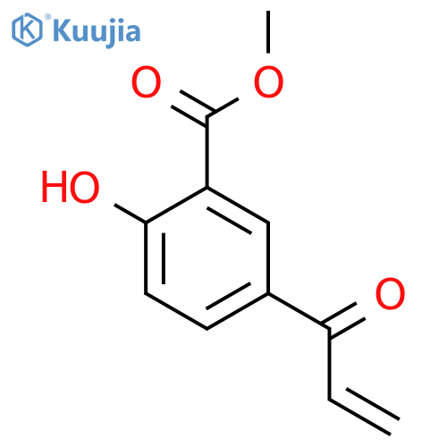 methyl 2-hydroxy-5-(prop-2-enoyl)benzoate structure