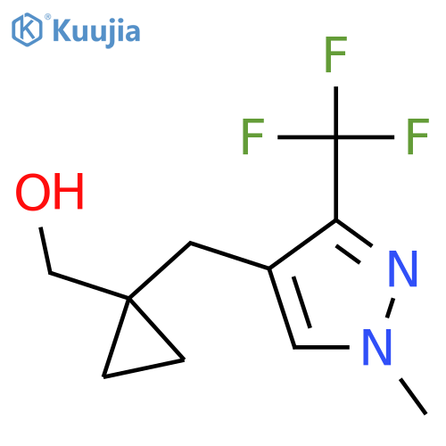 (1-{1-methyl-3-(trifluoromethyl)-1H-pyrazol-4-ylmethyl}cyclopropyl)methanol structure