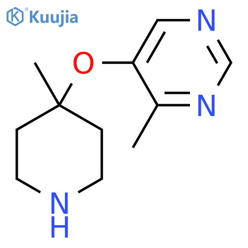 4-methyl-5-(4-methylpiperidin-4-yl)oxypyrimidine structure