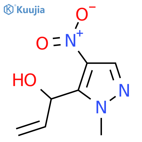 1-(1-methyl-4-nitro-1H-pyrazol-5-yl)prop-2-en-1-ol structure