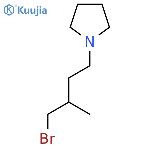 1-(4-Bromo-3-methylbutyl)pyrrolidine structure
