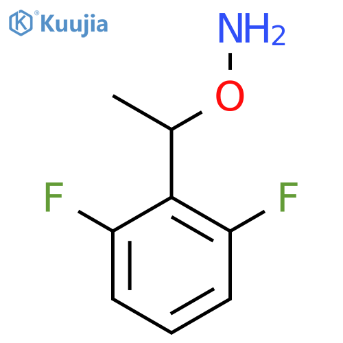 O-1-(2,6-difluorophenyl)ethylhydroxylamine structure