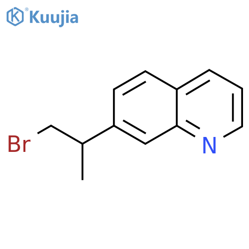 7-(1-bromopropan-2-yl)quinoline structure