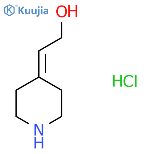 2-(Piperidin-4-ylidene)ethan-1-ol hydrochloride structure