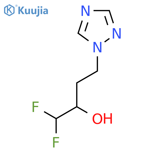 1,1-difluoro-4-(1H-1,2,4-triazol-1-yl)butan-2-ol structure