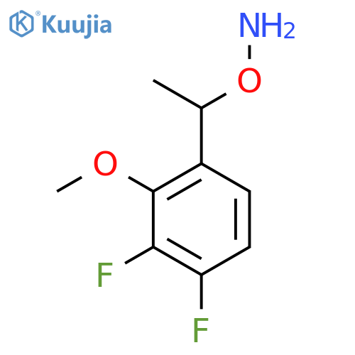 O-1-(3,4-difluoro-2-methoxyphenyl)ethylhydroxylamine structure
