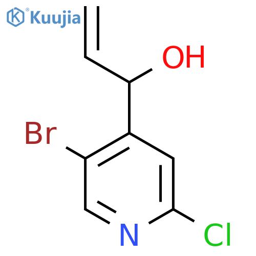 1-(5-bromo-2-chloropyridin-4-yl)prop-2-en-1-ol structure