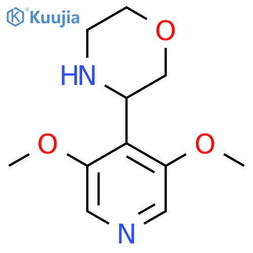 3-(3,5-Dimethoxypyridin-4-yl)morpholine structure