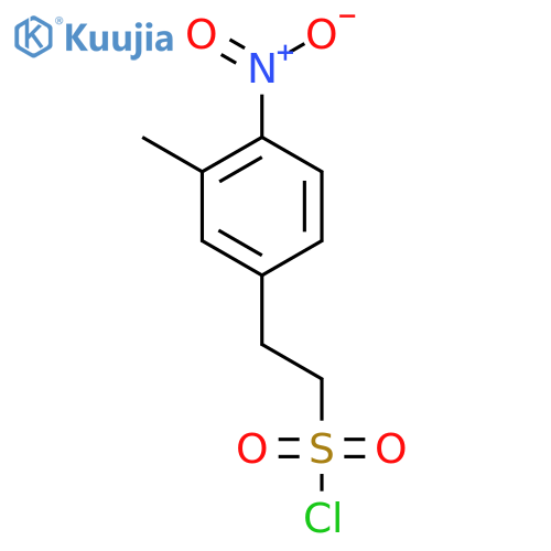 2-(3-methyl-4-nitrophenyl)ethane-1-sulfonyl chloride structure