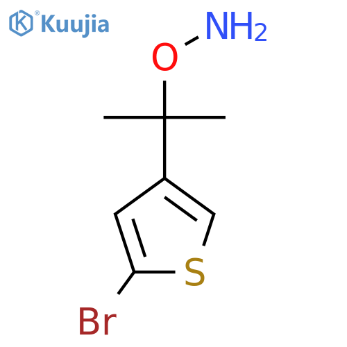O-2-(5-bromothiophen-3-yl)propan-2-ylhydroxylamine structure