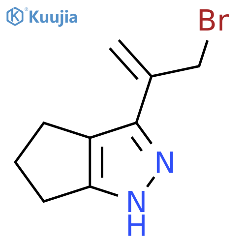 3-(3-bromoprop-1-en-2-yl)-1H,4H,5H,6H-cyclopentacpyrazole structure
