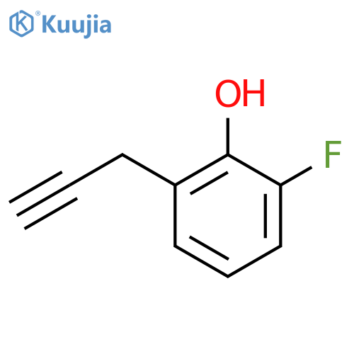 2-fluoro-6-(prop-2-yn-1-yl)phenol structure