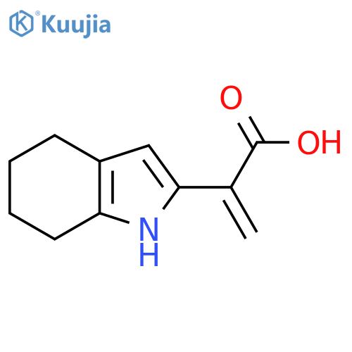 2-(4,5,6,7-tetrahydro-1H-indol-2-yl)prop-2-enoic acid structure