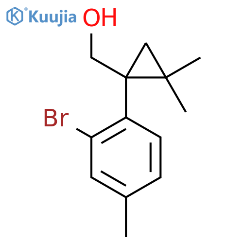 1-(2-bromo-4-methylphenyl)-2,2-dimethylcyclopropylmethanol structure