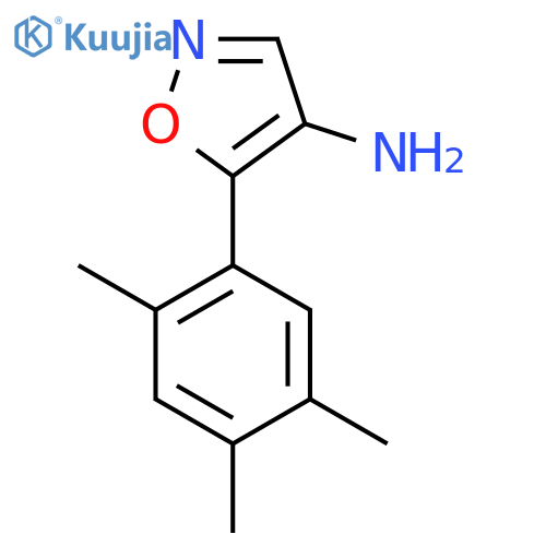5-(2,4,5-trimethylphenyl)-1,2-oxazol-4-amine structure