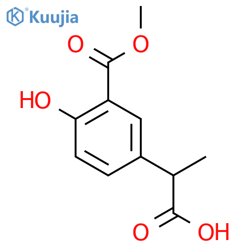 2-4-hydroxy-3-(methoxycarbonyl)phenylpropanoic acid structure