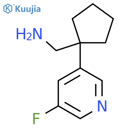 1-(5-fluoropyridin-3-yl)cyclopentylmethanamine structure