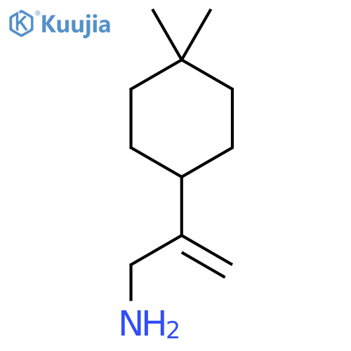 2-(4,4-dimethylcyclohexyl)prop-2-en-1-amine structure