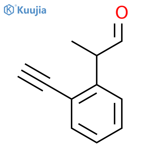 2-(2-ethynylphenyl)propanal structure
