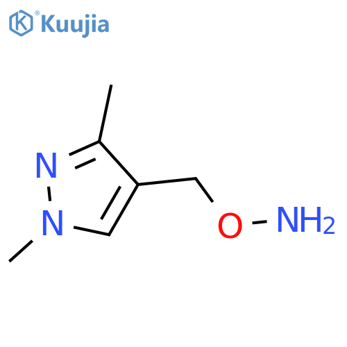 O-(1,3-dimethyl-1H-pyrazol-4-yl)methylhydroxylamine structure