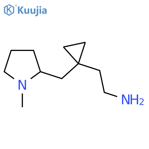 2-{1-(1-methylpyrrolidin-2-yl)methylcyclopropyl}ethan-1-amine structure