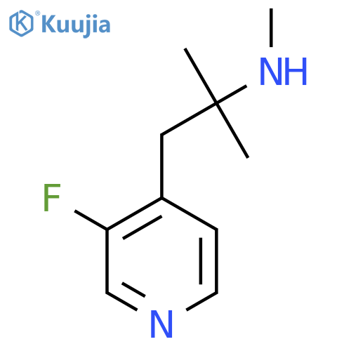 1-(3-fluoropyridin-4-yl)-2-methylpropan-2-yl(methyl)amine structure