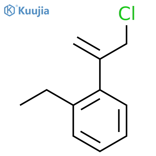 1-(3-chloroprop-1-en-2-yl)-2-ethylbenzene structure