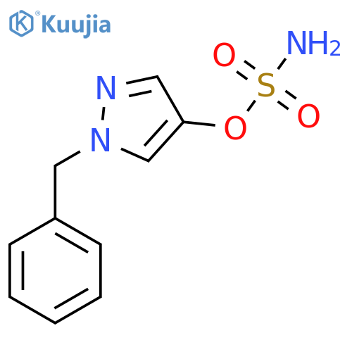 1-benzyl-1H-pyrazol-4-yl sulfamate structure