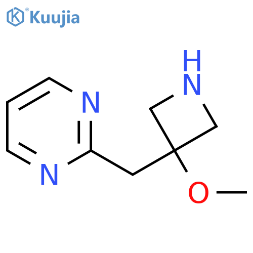 2-(3-methoxyazetidin-3-yl)methylpyrimidine structure